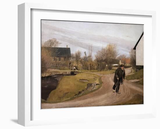 Jutland Village in Spring, 1892-Laurits Andersen Ring-Framed Giclee Print