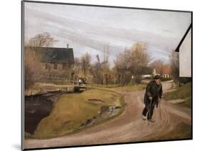 Jutland Village in Spring, 1892-Laurits Andersen Ring-Mounted Giclee Print