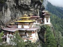 Tigernest, Very Important Buddhist Temple High in the Mountains, Himalaya, Bhutan-Jutta Riegel-Stretched Canvas