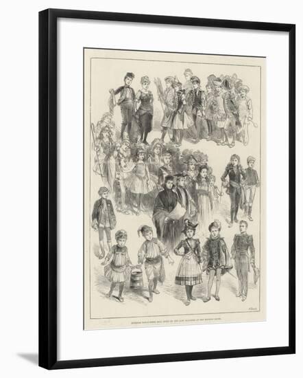 Juvenile Fancy-Dress Ball Given by the Lady Mayoress at the Mansion House-null-Framed Giclee Print