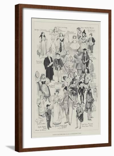 Juvenile Fancy-Dress Ball, on 5 January, at the Mansion House-Amedee Forestier-Framed Giclee Print