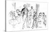 'Juvenile Party, From 'Punch', 1864, (1923)-John Leech-Stretched Canvas