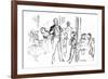 'Juvenile Party, From 'Punch', 1864, (1923)-John Leech-Framed Giclee Print