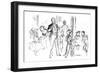 'Juvenile Party, From 'Punch', 1864, (1923)-John Leech-Framed Premium Giclee Print