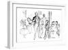 'Juvenile Party, From 'Punch', 1864, (1923)-John Leech-Framed Giclee Print