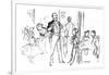 'Juvenile Party, From 'Punch', 1864, (1923)-John Leech-Framed Giclee Print