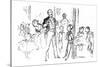 'Juvenile Party, From 'Punch', 1864, (1923)-John Leech-Stretched Canvas