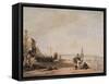 Juvenile Shrimpers, Deal, 19Th Century-William Collins-Framed Stretched Canvas