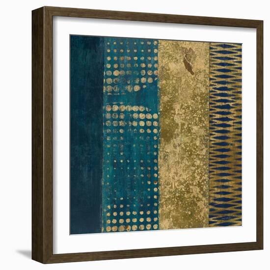 Juxtapose III Metallic-Cheryl Warrick-Framed Art Print