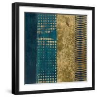 Juxtapose III Metallic-Cheryl Warrick-Framed Art Print