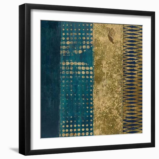 Juxtapose III Metallic-Cheryl Warrick-Framed Art Print