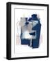 Juxtaposed Blue-Urban Epiphany-Framed Art Print