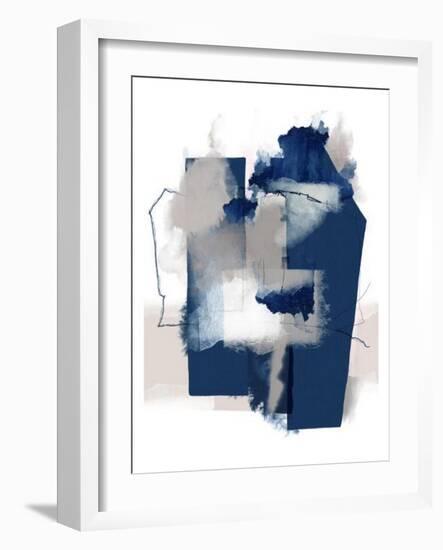 Juxtaposed Blue-Urban Epiphany-Framed Art Print