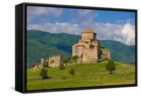 Jvari Monastery, Mtskheta, Georgia. World Heritage Site-Michael Runkel-Framed Stretched Canvas