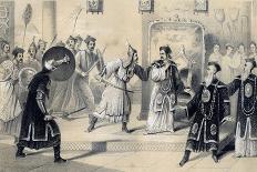 The Emperor Weit-Soong and His Court, Taken Prisoners by the Tartars, 1847-JW Giles-Giclee Print