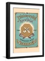 Jyohokukwan Raw Silk-null-Framed Art Print