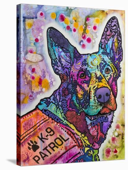 K-9 Patrol Large-003-Dean Russo-Stretched Canvas