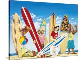 K-9 Surf Club-Scott Westmoreland-Stretched Canvas