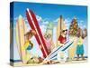 K-9 Surf Club-Scott Westmoreland-Stretched Canvas