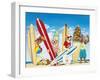 K-9 Surf Club-Scott Westmoreland-Framed Art Print