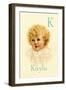 K for Kayla-Ida Waugh-Framed Art Print