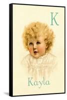 K for Kayla-Ida Waugh-Framed Stretched Canvas