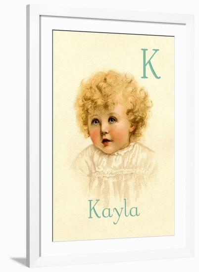 K for Kayla-Ida Waugh-Framed Art Print