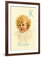 K for Kayla-Ida Waugh-Framed Art Print