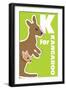 K For The Kangaroo, An Animal Alphabet For The Kids-Elizabeta Lexa-Framed Art Print