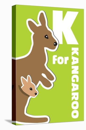 K For The Kangaroo, An Animal Alphabet For The Kids-Elizabeta Lexa-Stretched Canvas