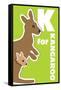 K For The Kangaroo, An Animal Alphabet For The Kids-Elizabeta Lexa-Framed Stretched Canvas
