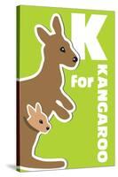 K For The Kangaroo, An Animal Alphabet For The Kids-Elizabeta Lexa-Stretched Canvas