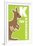 K For The Kangaroo, An Animal Alphabet For The Kids-Elizabeta Lexa-Framed Art Print