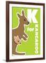 K For The Kangaroo, An Animal Alphabet For The Kids-Elizabeta Lexa-Framed Art Print