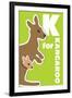 K For The Kangaroo, An Animal Alphabet For The Kids-Elizabeta Lexa-Framed Art Print