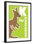 K For The Kangaroo, An Animal Alphabet For The Kids-Elizabeta Lexa-Framed Art Print