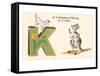 K is a Kangaroo-null-Framed Stretched Canvas