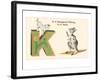 K is a Kangaroo-null-Framed Art Print