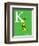 K is for Kangaroo (green)-Theodor (Dr. Seuss) Geisel-Framed Art Print