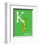 K is for Kangaroo (green)-Theodor (Dr. Seuss) Geisel-Framed Art Print