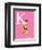 K is for Kangaroo (pink)-Theodor (Dr. Seuss) Geisel-Framed Art Print