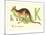 K is for Kangaroo-null-Mounted Art Print