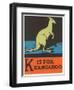 K is for Kangaroo-null-Framed Art Print