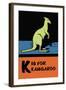 K is for Kangaroo-Charles Buckles Falls-Framed Art Print