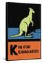 K is for Kangaroo-Charles Buckles Falls-Framed Stretched Canvas