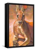 K is for Kangaroo-Rita Kirkman-Framed Stretched Canvas