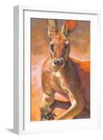 K is for Kangaroo-Rita Kirkman-Framed Art Print