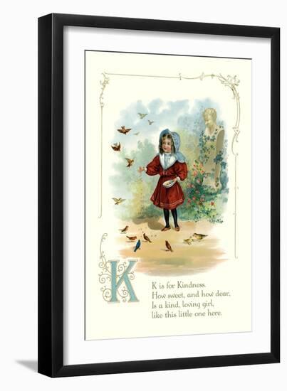 K is for Kindness-null-Framed Art Print