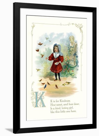 K is for Kindness-null-Framed Art Print