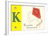 K is for Kite-null-Framed Art Print